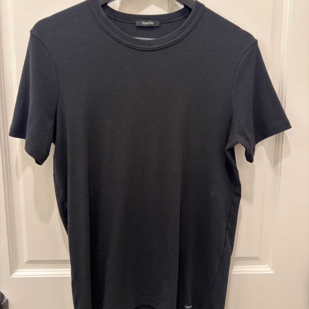 Tom Ford Classic Black Short Sleeve Tee